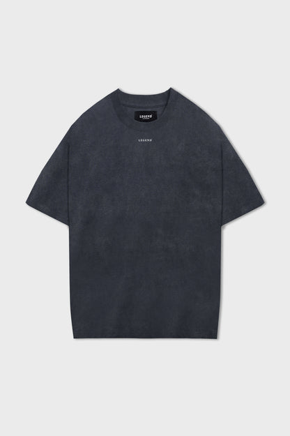 Legend London T-SHIRT MICRO LOGO OVERSIZED T-SHIRT - WASHED GREY