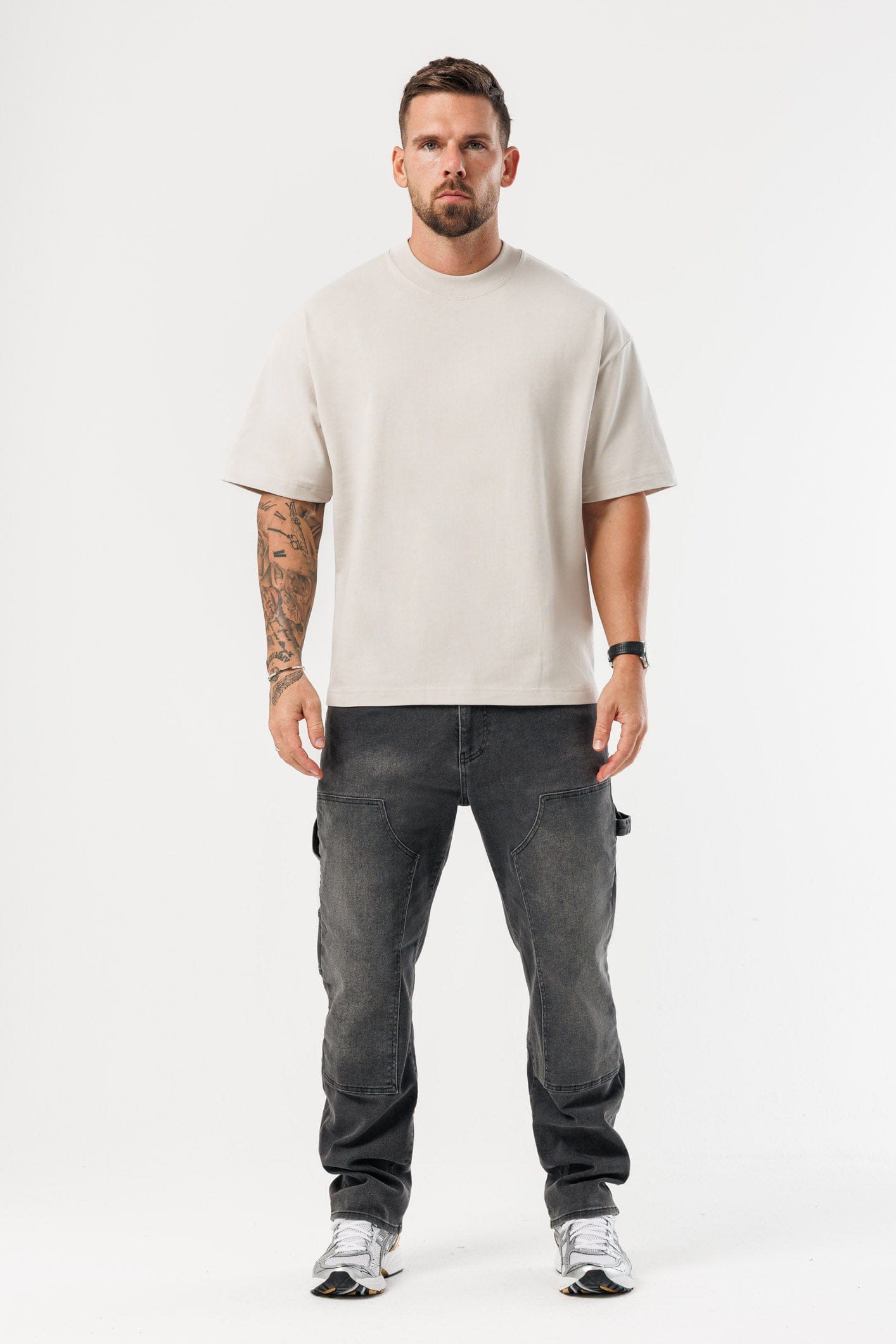 LEGEND LONDON T-SHIRT - OVERSIZED OVERSIZED T-SHIRT - BEIGE