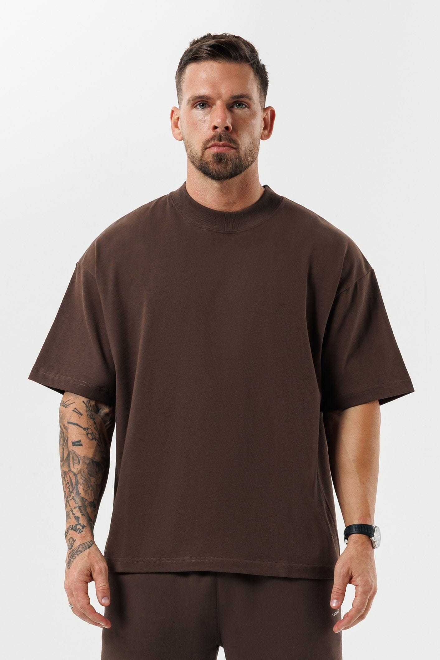 OVERSIZED T-SHIRT - BROWN – Legend London