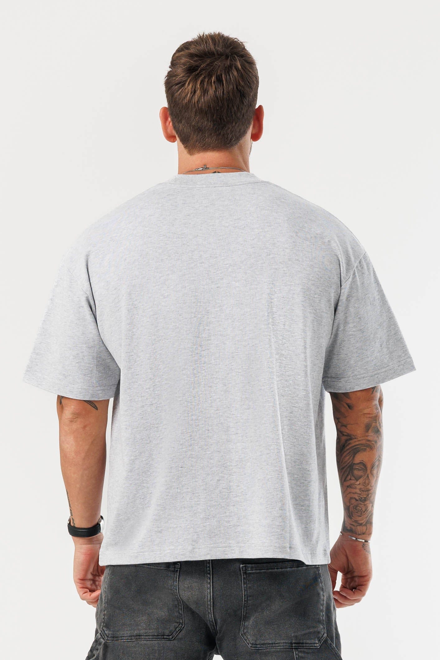 LEGEND LONDON T-SHIRT - OVERSIZED OVERSIZED T-SHIRT - GREY MARL