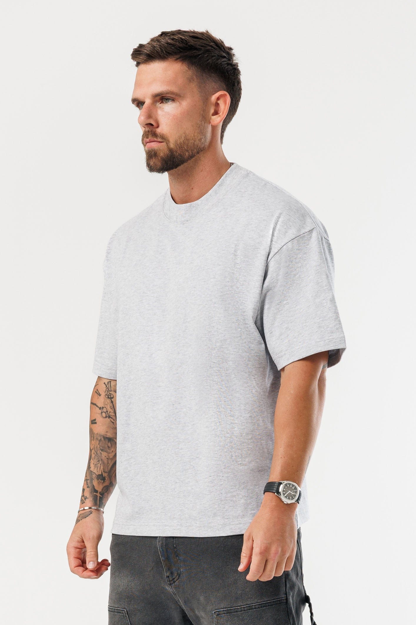 LEGEND LONDON T-SHIRT - OVERSIZED OVERSIZED T-SHIRT - GREY MARL