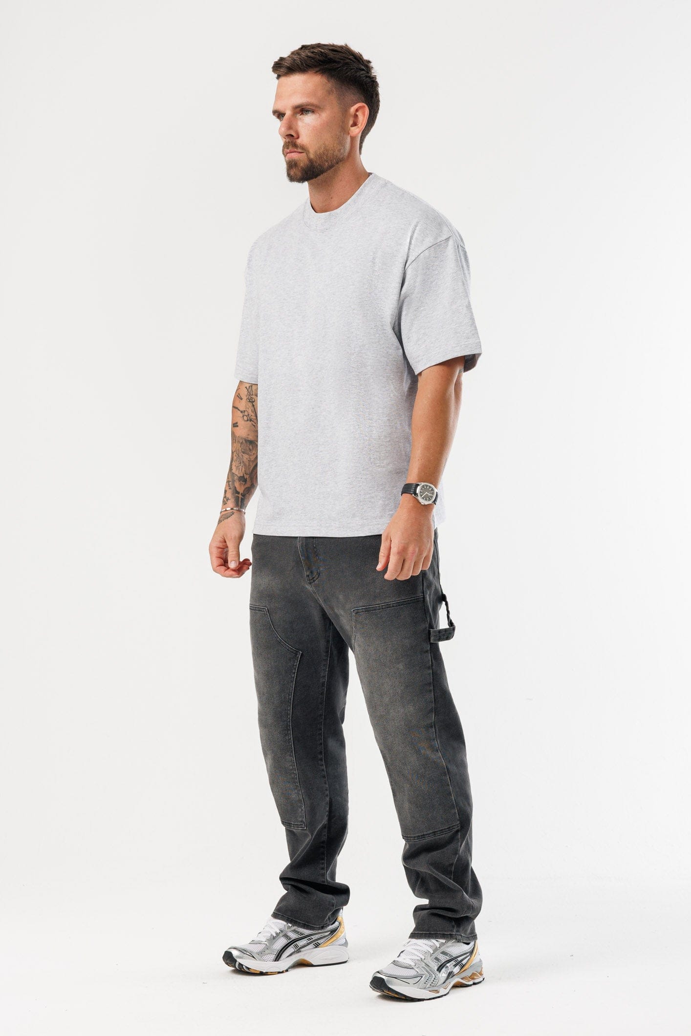 LEGEND LONDON T-SHIRT - OVERSIZED OVERSIZED T-SHIRT - GREY MARL