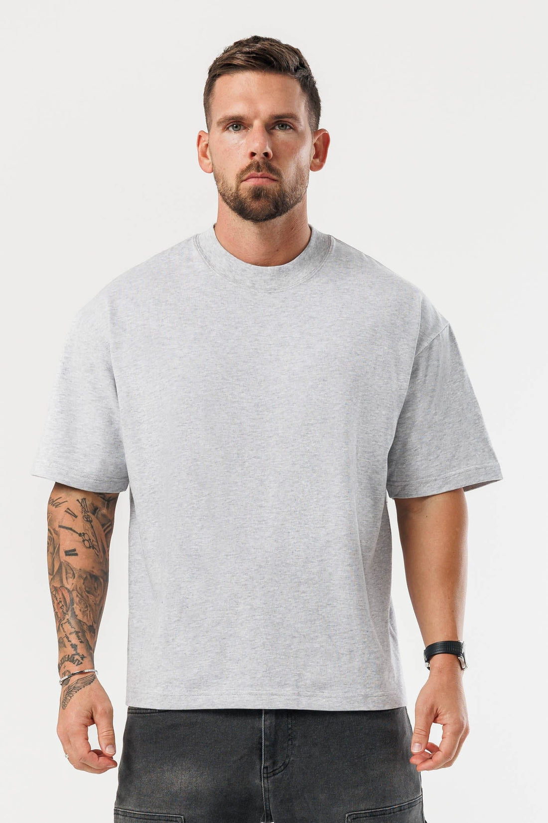 LEGEND LONDON T-SHIRT - OVERSIZED OVERSIZED T-SHIRT - GREY MARL