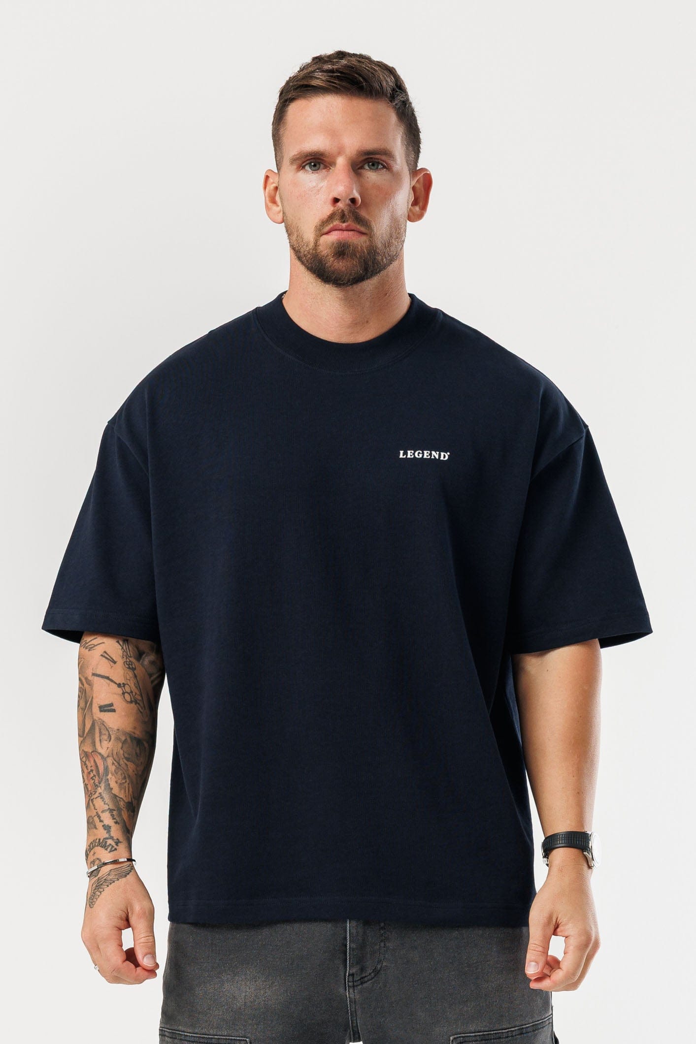 LEGEND LONDON T-SHIRT - OVERSIZED OVERSIZED T-SHIRT - NAVY