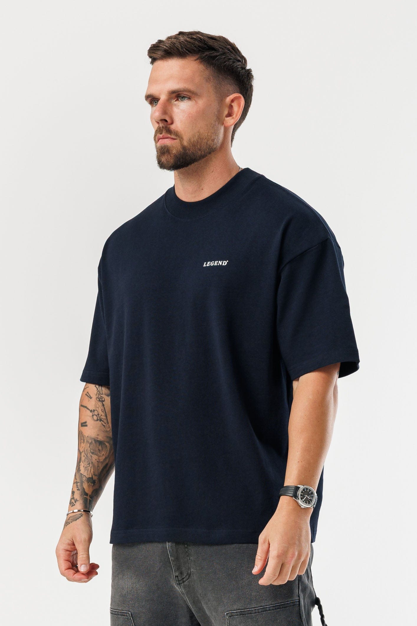 LEGEND LONDON T-SHIRT - OVERSIZED OVERSIZED T-SHIRT - NAVY