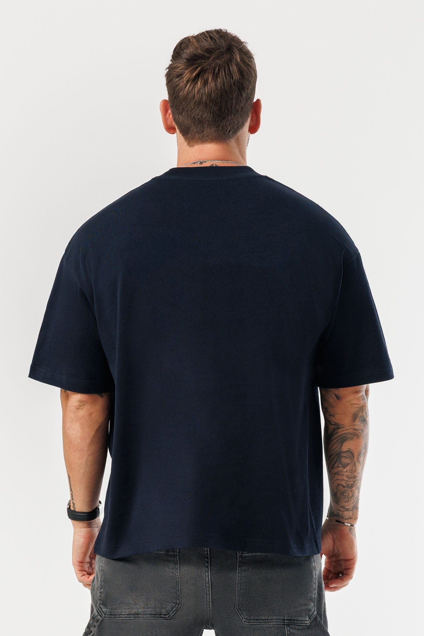 OVERSIZED T-SHIRT - NAVY – Legend London