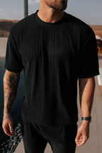 LEGEND LONDON T-SHIRT FALTEN-T-SHIRT - SCHWARZ