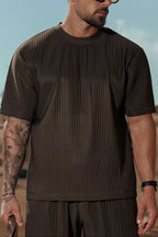 LEGEND LONDON T-SHIRT PLEATED T-SHIRT - BRUIN