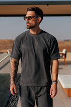 LEGEND LONDON CAMISETA PLISADA - GRIS