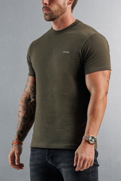 Legend London T-SHIRT PREMIUM BASICS T-SHIRT - ARMY GREEN