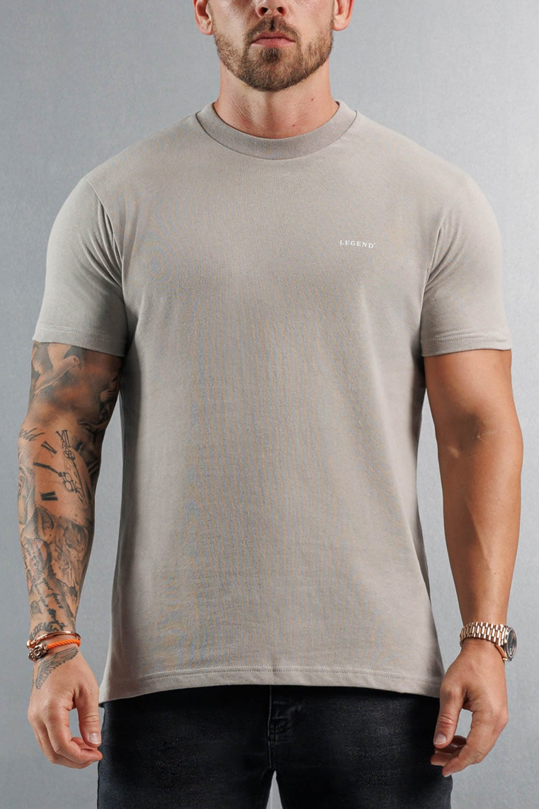 Legend London T-SHIRT PREMIUM BASICS T-SHIRT - CONCRETE