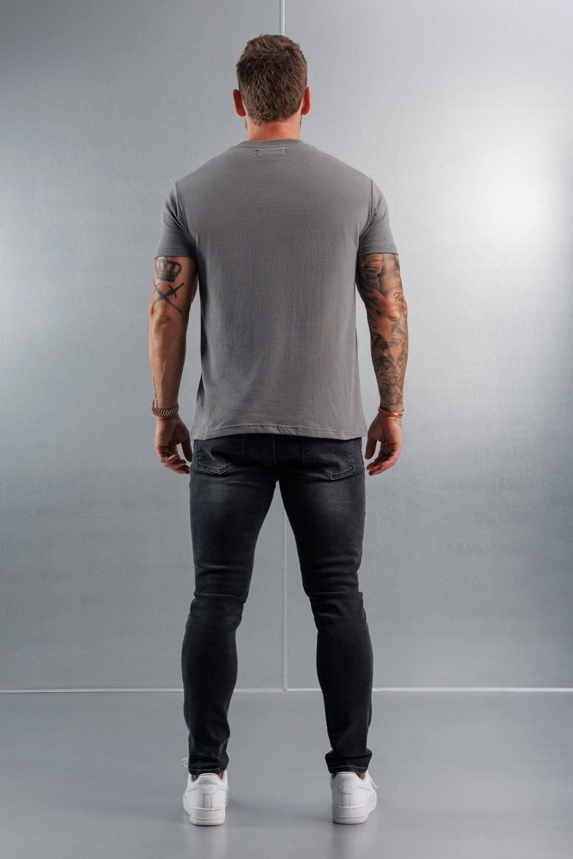 Legend London T-SHIRT PREMIUM BASICS T-SHIRT - GUNMETAL GREY