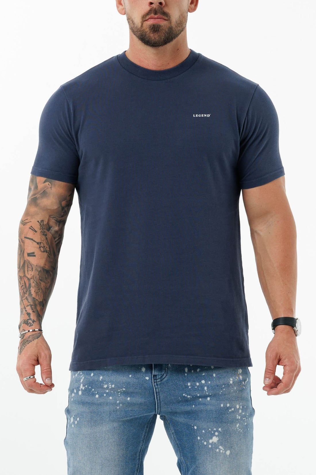 Legend London T-SHIRT PREMIUM BASICS T-SHIRT - INDIGO NAVY