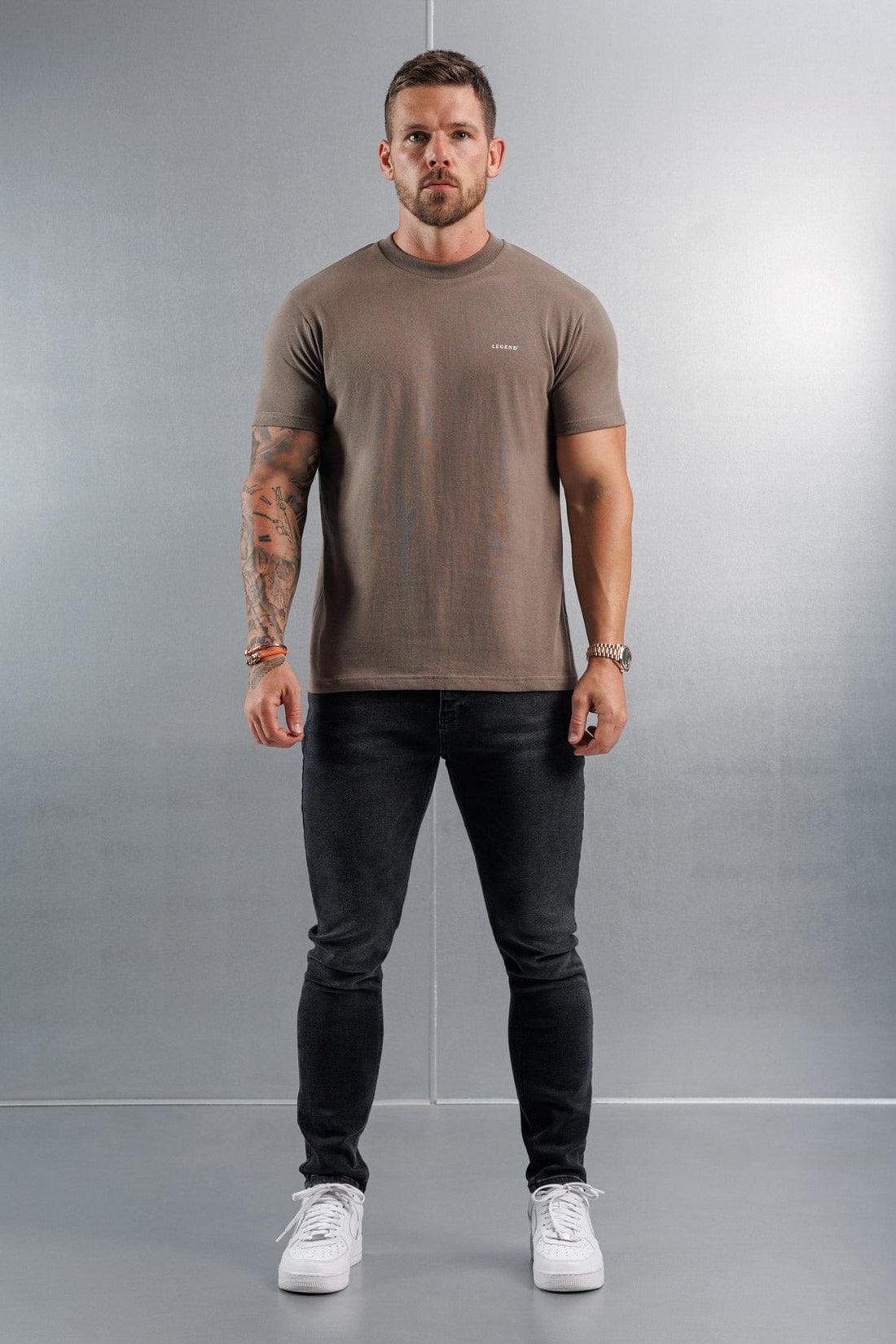 Legend London T-SHIRT PREMIUM BASICS T-SHIRT - MOCHA