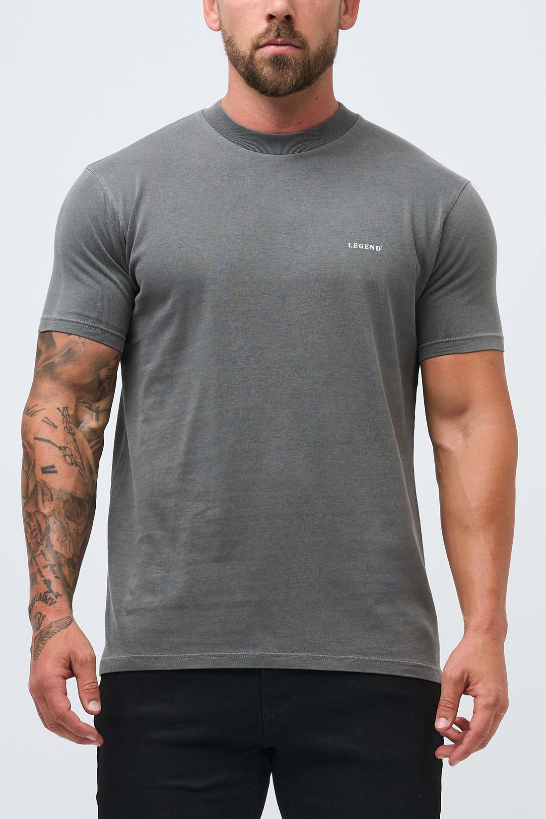 Legend London T-SHIRT PREMIUM BASICS T-SHIRT - VINTAGE GREY