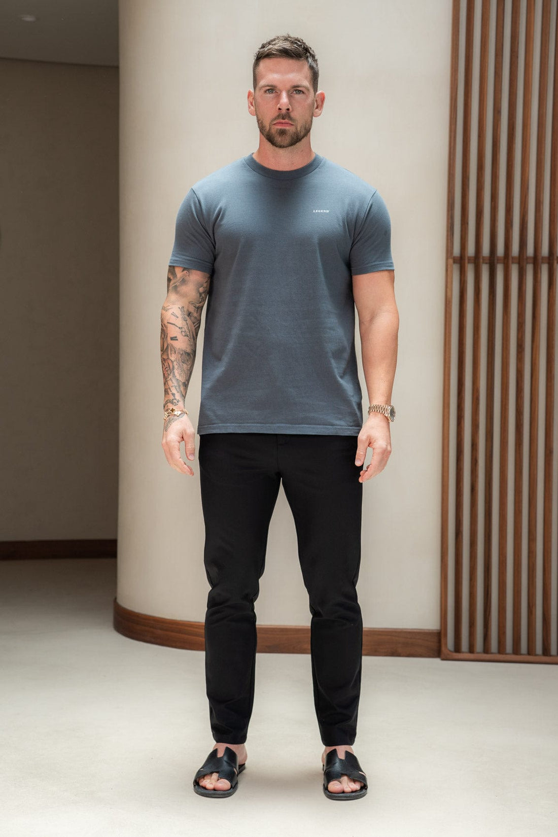 Legend London T-SHIRT PREMIUM BASICS T-SHIRT - VINTAGE INDIGO