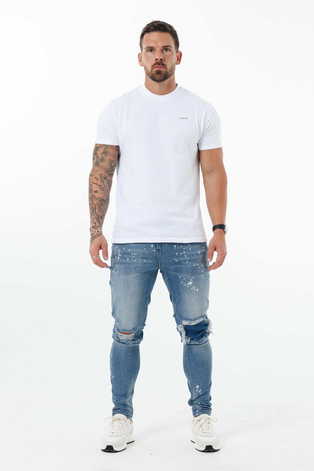 Legend London T-SHIRT PREMIUM BASICS T-SHIRT - WHITE
