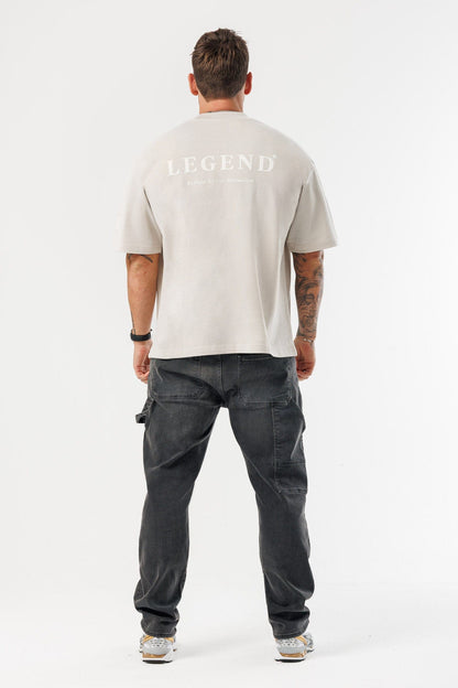 LEGEND LONDON T-SHIRT - PRINT OVERSIZED PRINT OVERSIZED T-SHIRT - BEIGE