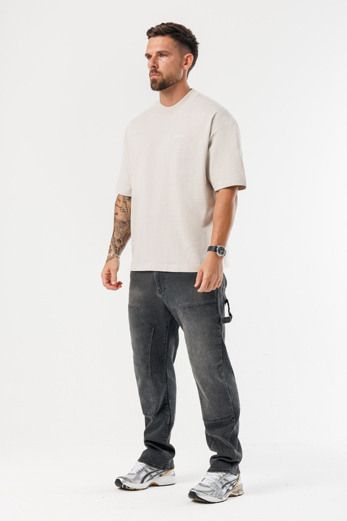 LEGEND LONDON T-SHIRT - PRINT OVERSIZED PRINT OVERSIZED T-SHIRT - BEIGE