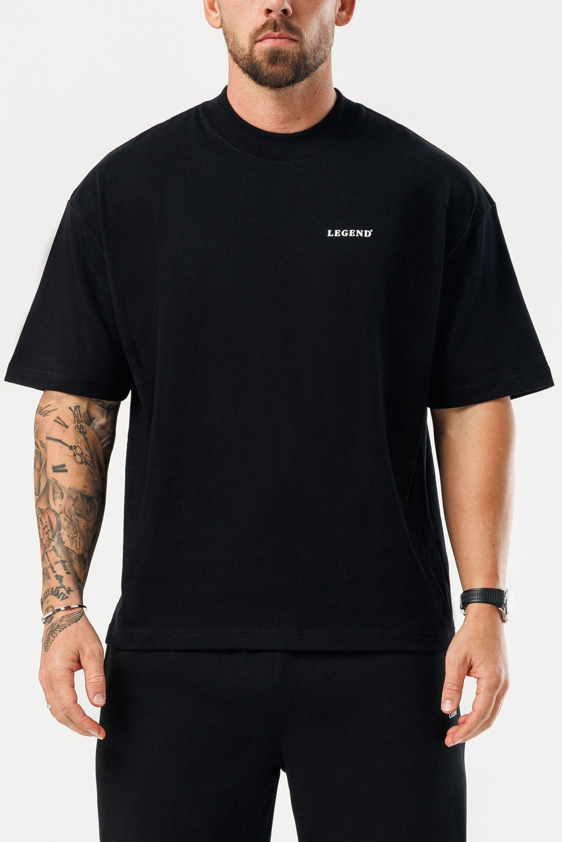 LEGEND LONDON T-SHIRT - PRINT OVERSIZED PRINT OVERSIZED T-SHIRT - BLACK