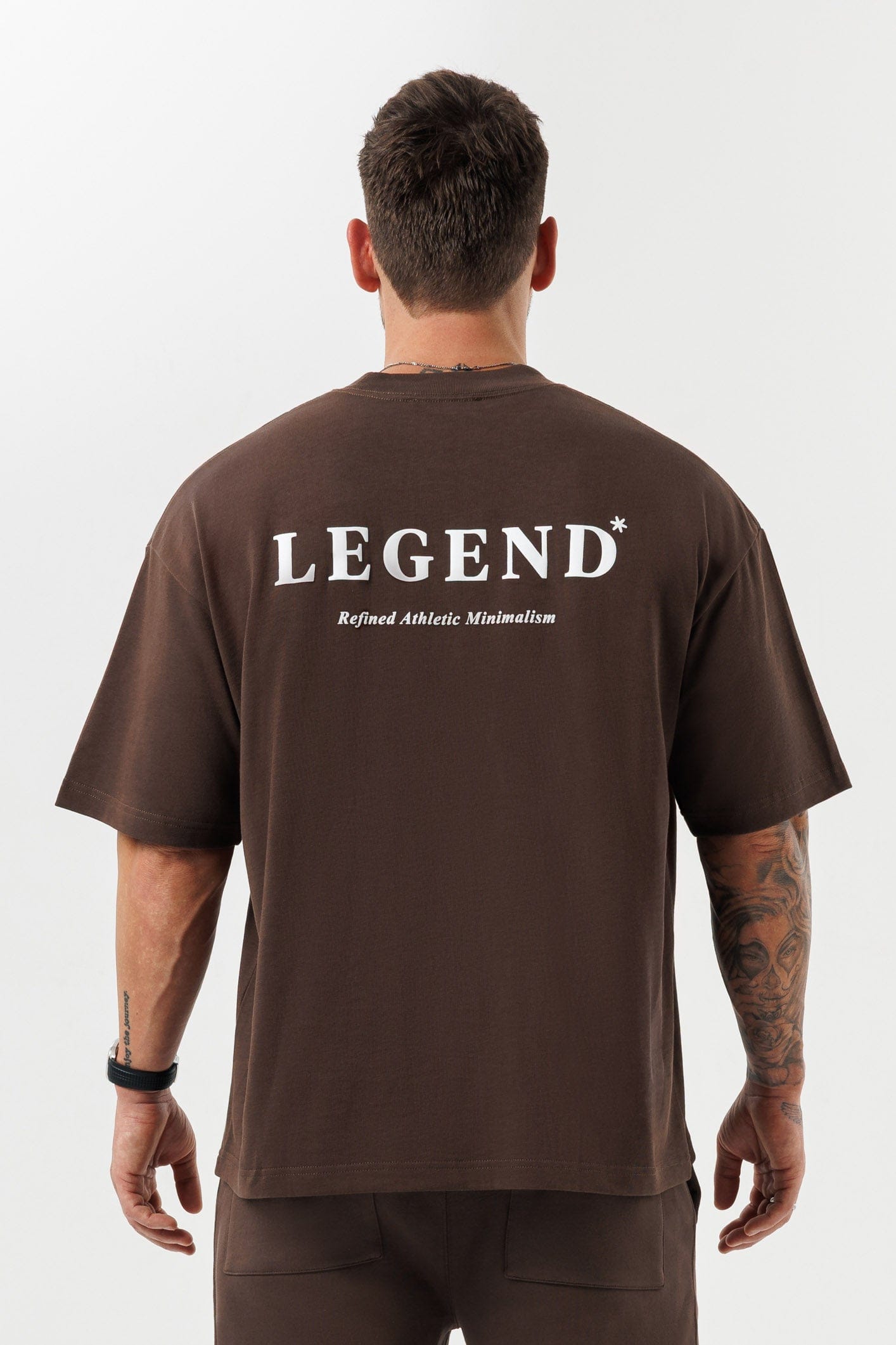 LEGEND LONDON T-SHIRT - PRINT OVERSIZED PRINT OVERSIZED T-SHIRT - BROWN