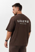 LEGEND LONDON T-SHIRT - PRINT OVERSIZED PRINT OVERSIZED T-SHIRT - BROWN