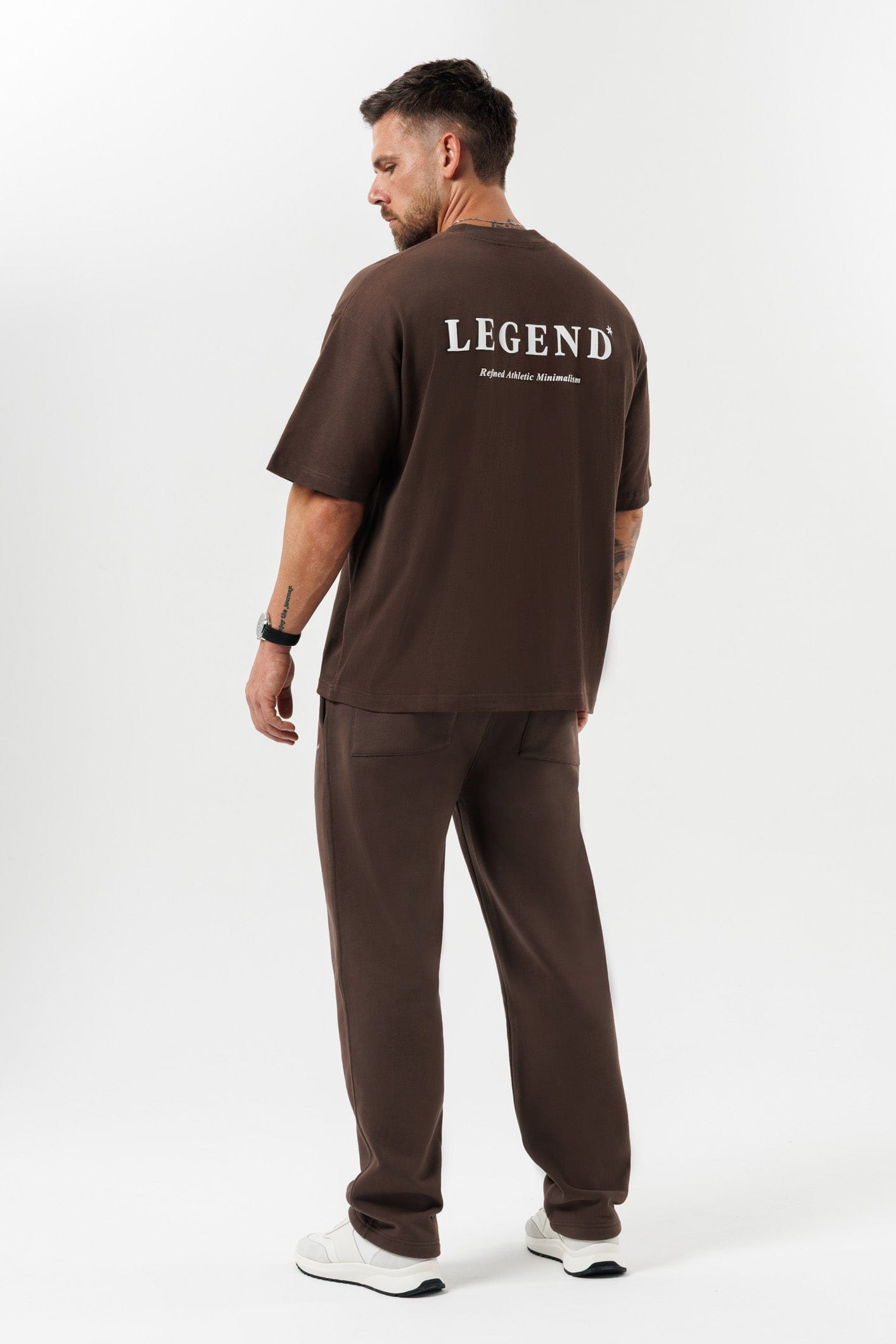 LEGEND LONDON T-SHIRT - PRINT OVERSIZED PRINT OVERSIZED T-SHIRT - BROWN