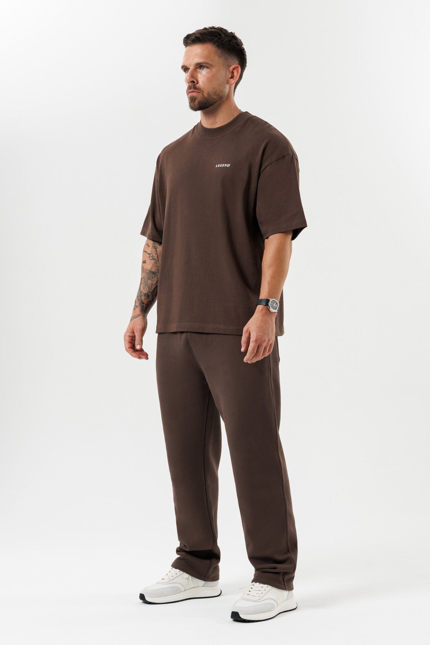 LEGEND LONDON T-SHIRT - PRINT OVERSIZED PRINT OVERSIZED T-SHIRT - BROWN