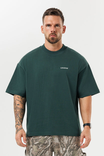 LEGEND LONDON T-SHIRT - PRINT OVERSIZED PRINT OVERSIZED T-SHIRT - GREEN