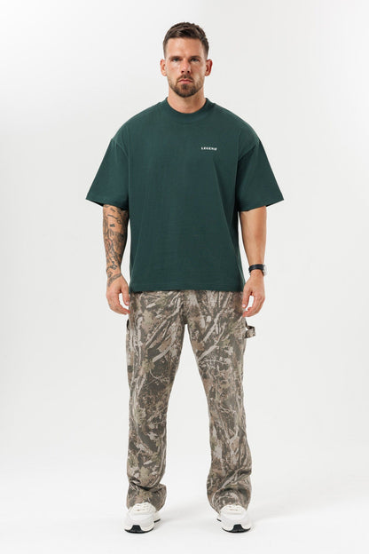 LEGEND LONDON T-SHIRT - PRINT OVERSIZED PRINT OVERSIZED T-SHIRT - GREEN