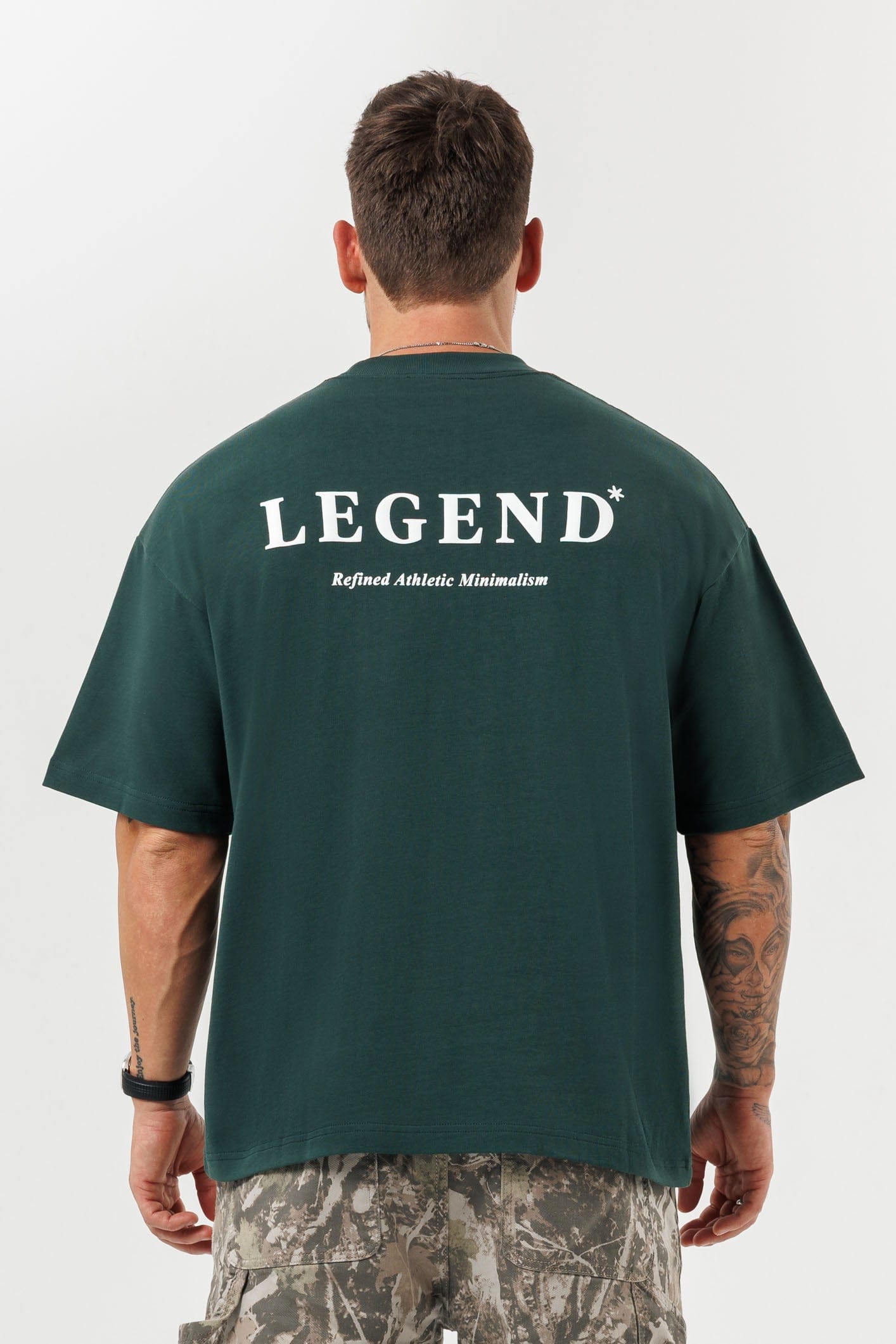 LEGEND LONDON T-SHIRT - PRINT OVERSIZED PRINT OVERSIZED T-SHIRT - GREEN