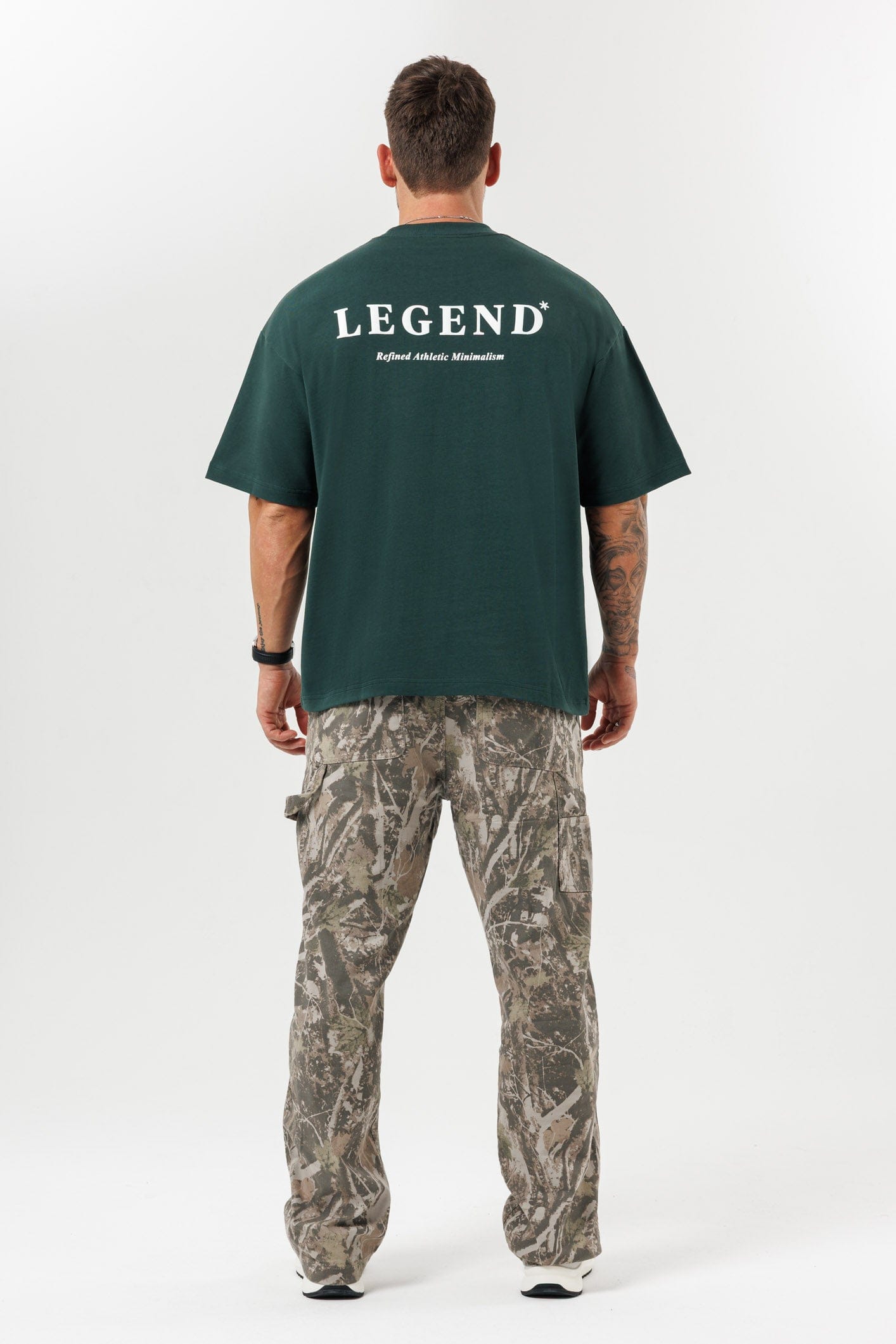 LEGEND LONDON T-SHIRT - PRINT OVERSIZED PRINT OVERSIZED T-SHIRT - GREEN