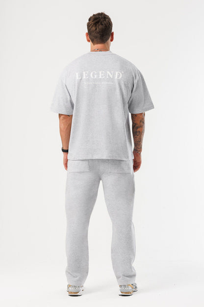 LEGEND LONDON T-SHIRT - PRINT OVERSIZED PRINT OVERSIZED T-SHIRT - GREY MARL