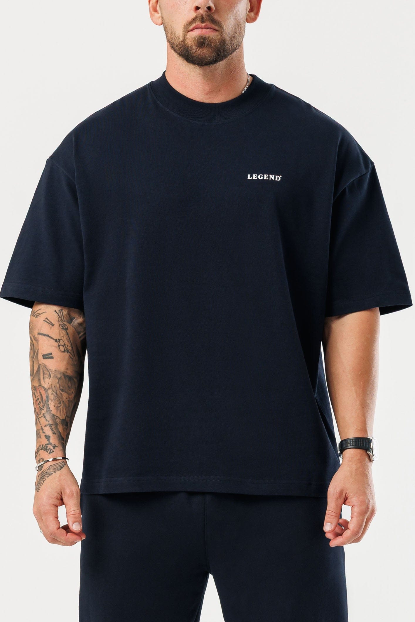 LEGEND LONDON T-SHIRT - PRINT OVERSIZED PRINT OVERSIZED T-SHIRT - NAVY