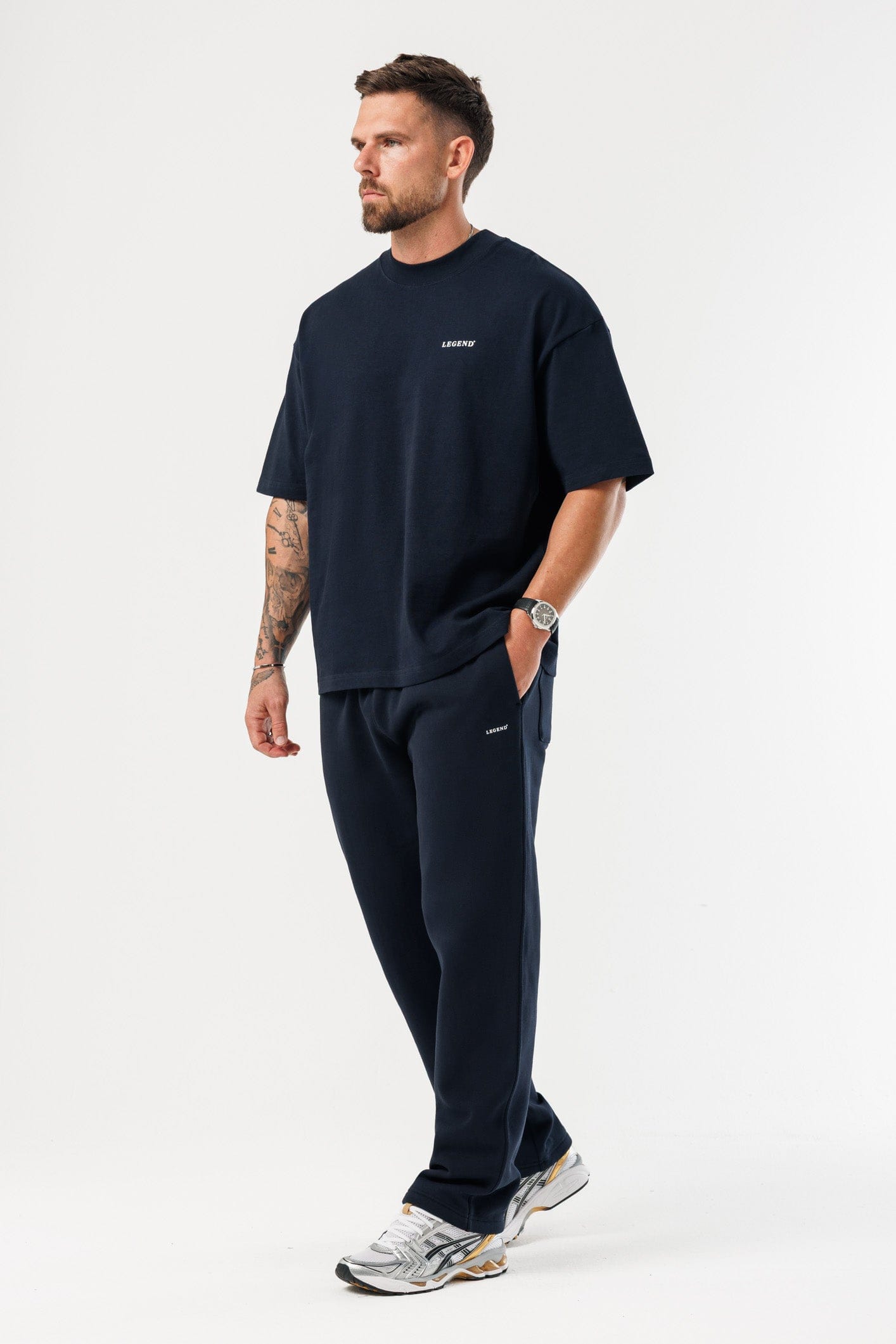 LEGEND LONDON T-SHIRT - PRINT OVERSIZED PRINT OVERSIZED T-SHIRT - NAVY