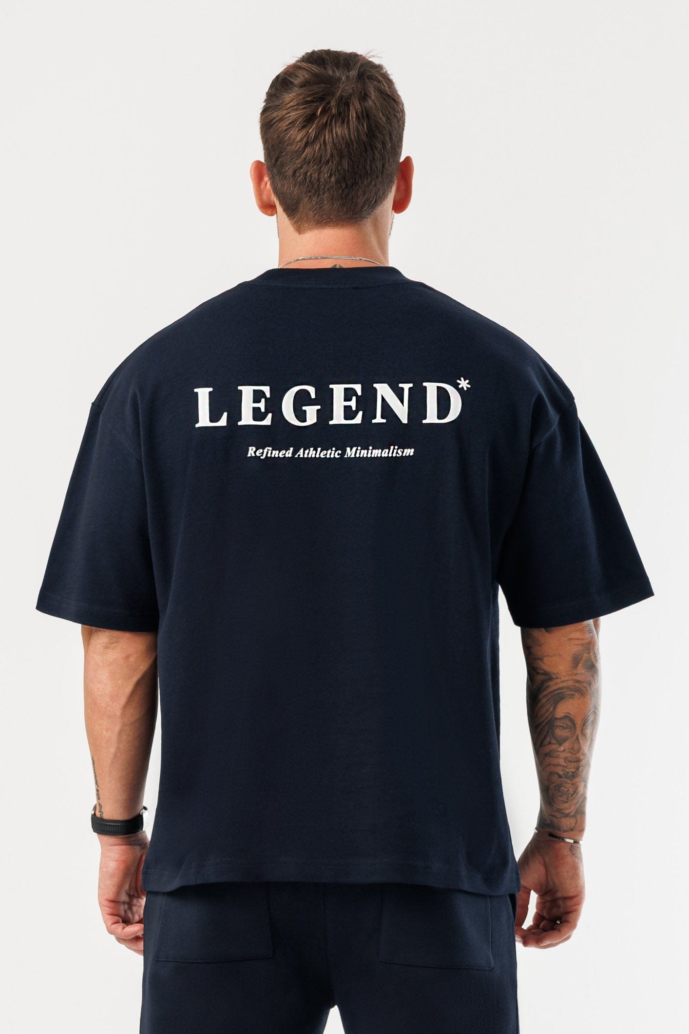 LEGEND LONDON T-SHIRT - PRINT OVERSIZED PRINT OVERSIZED T-SHIRT - NAVY