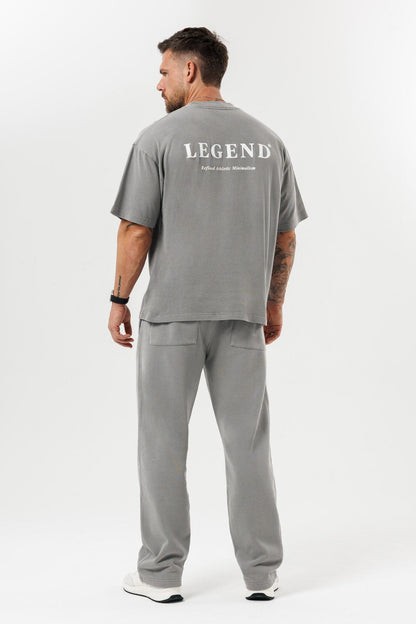 LEGEND LONDON T-SHIRT - PRINT OVERSIZED PRINT OVERSIZED T-SHIRT - WASHED GREY