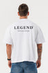 LEGEND LONDON T-SHIRT - PRINT OVERSIZED PRINT OVERSIZED T-SHIRT - WHITE