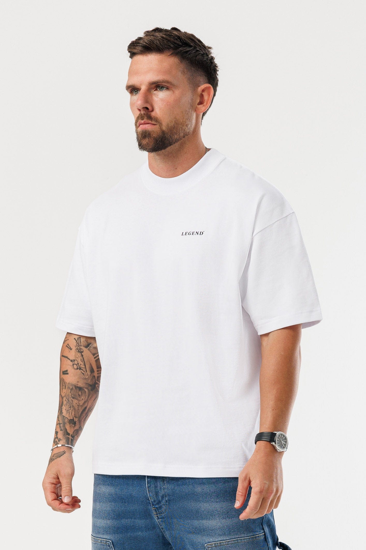 LEGEND LONDON T-SHIRT - PRINT OVERSIZED PRINT OVERSIZED T-SHIRT - WHITE