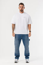 LEGEND LONDON T-SHIRT - ÜBERGROSSES PRINT-T-SHIRT - WEISS