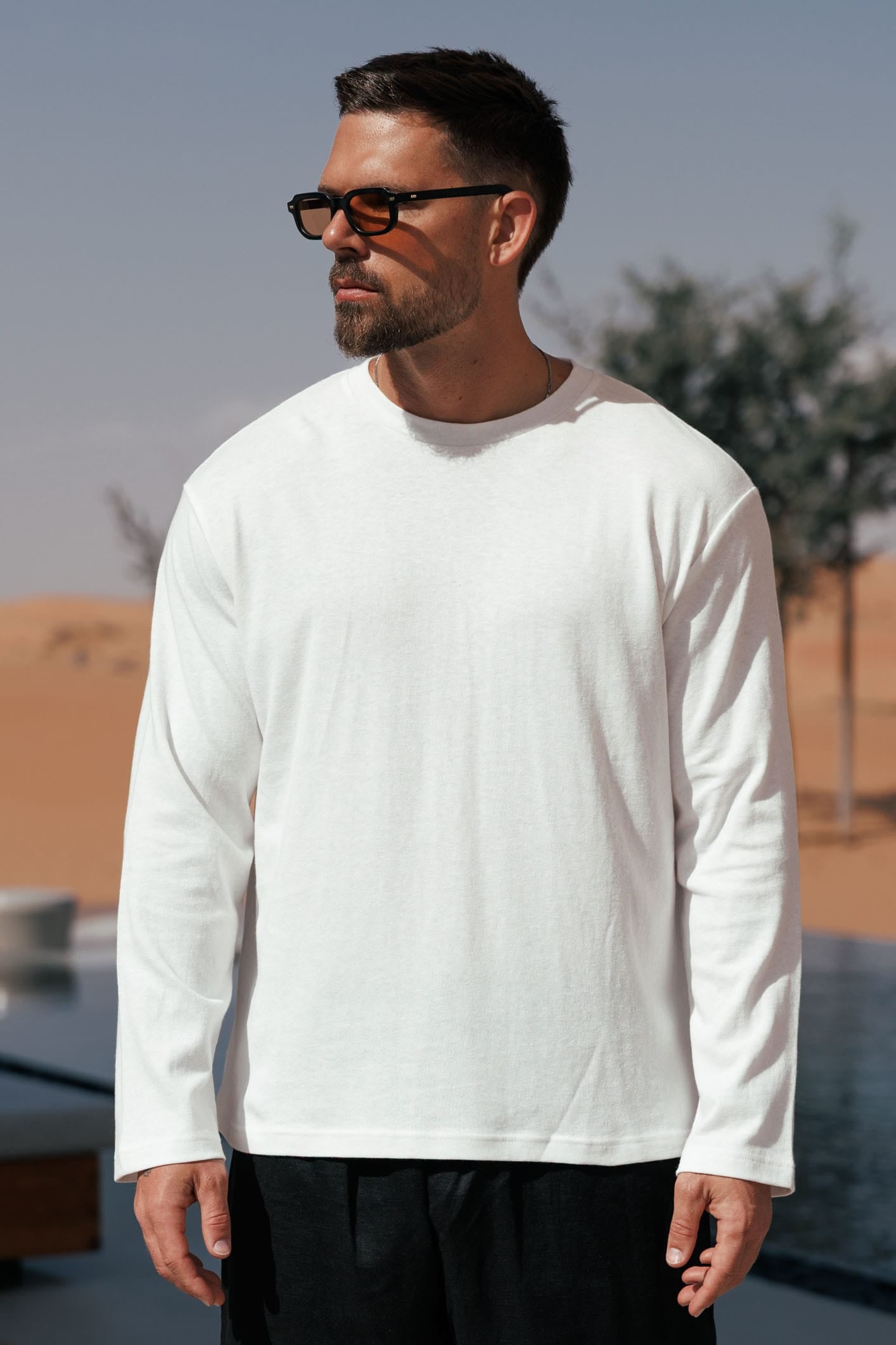 Legend London T-SHIRT - SUMMER CROPPED LINEN T-SHIRT - WHITE