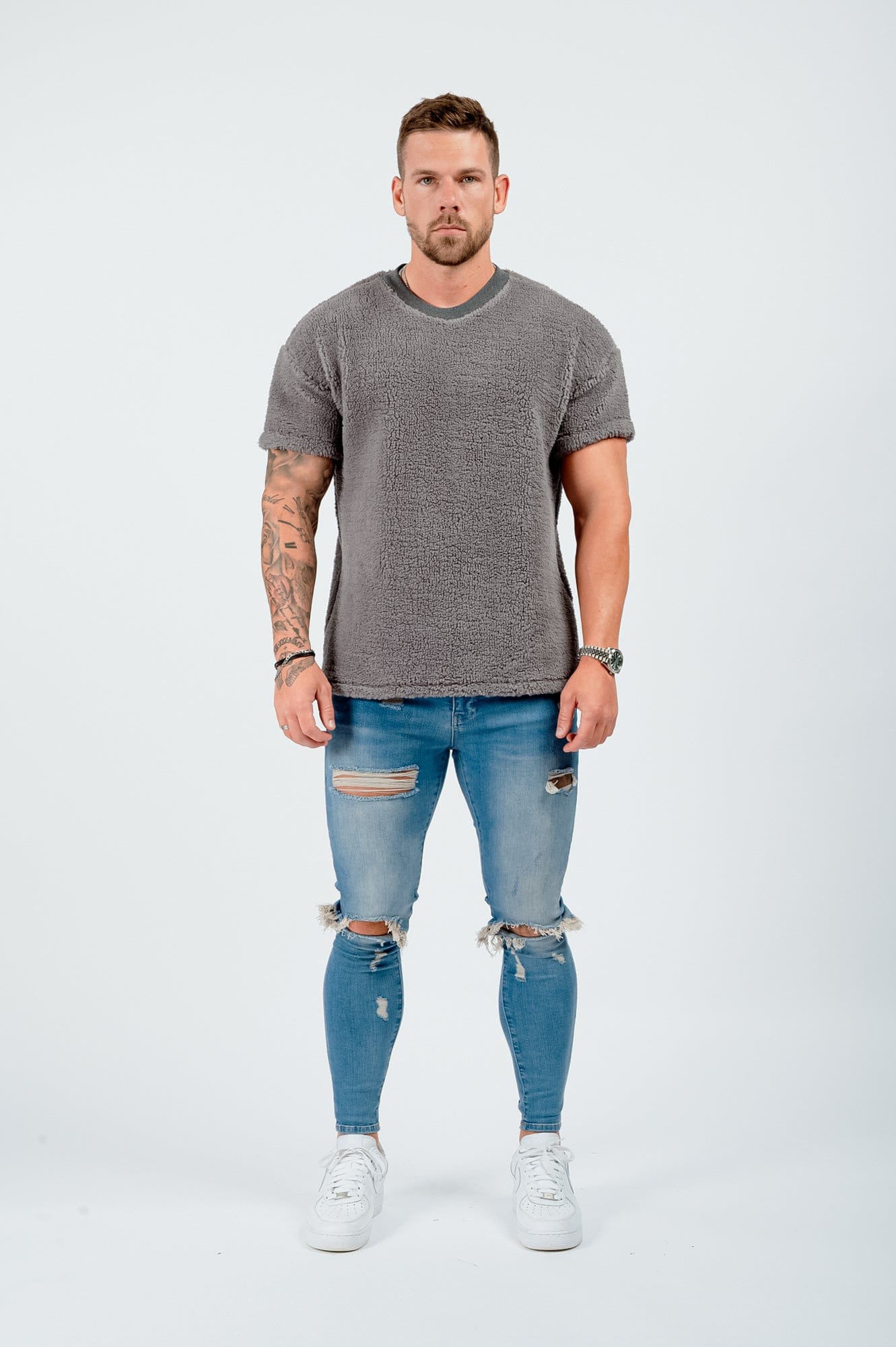Legend London T-SHIRT TEDDY T-SHIRT - GREY