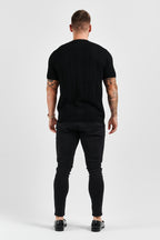 Legend London T-SHIRT TEXTURED TEE - BLACK