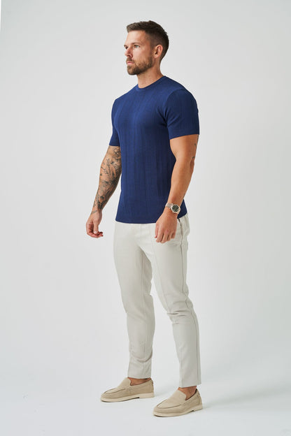 Legend London T-SHIRT TEXTURED TEE - NAVY