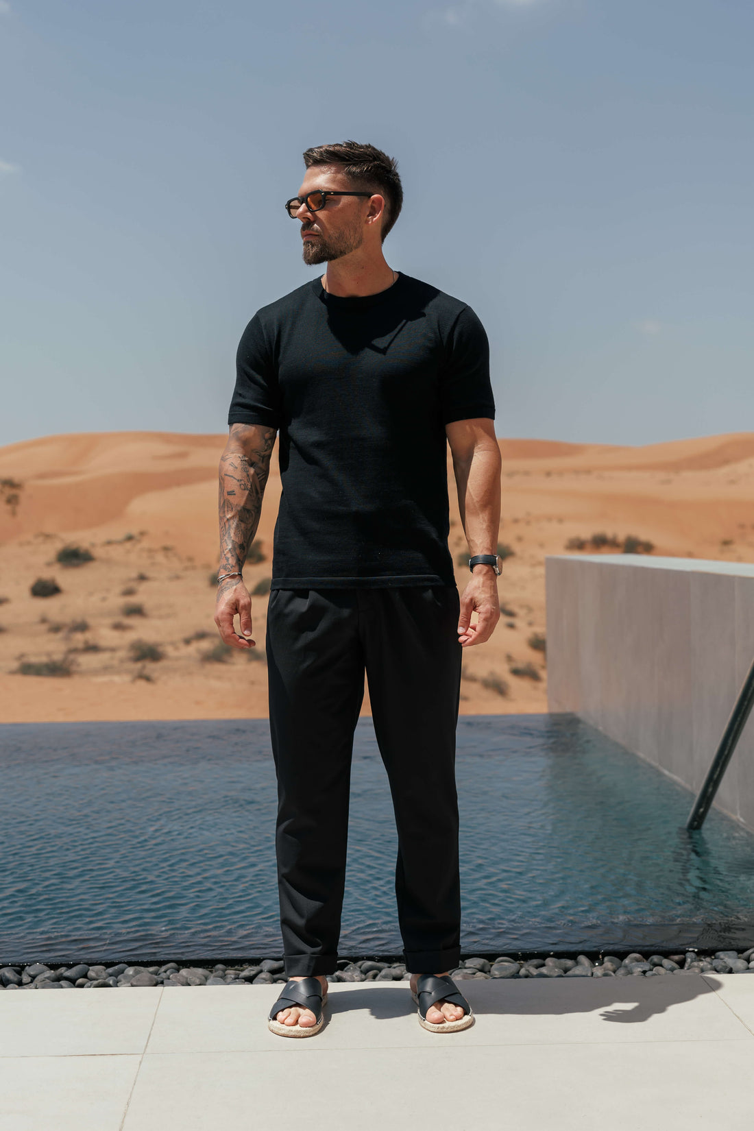 Legend London Trouser - Cinch PREMIUM SIDE CINCH TROUSER - BLACK