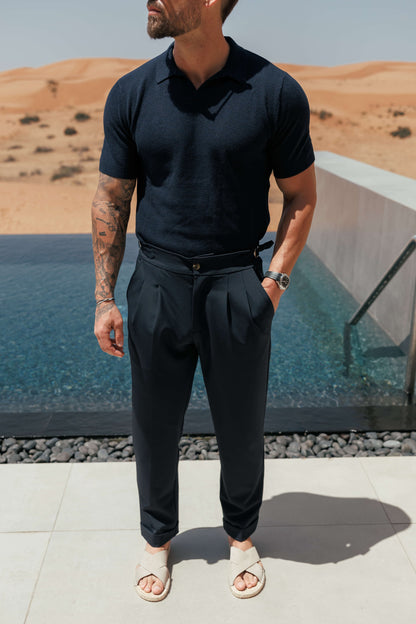 Legend London Trouser - Cinch PREMIUM SIDE CINCH TROUSER - NAVY