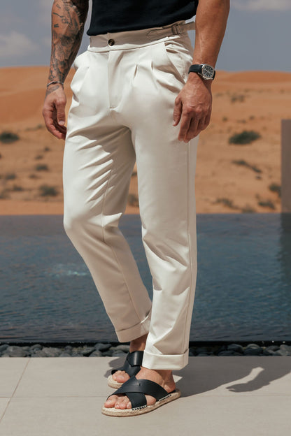 Legend London Trouser - Cinch PREMIUM SIDE CINCH TROUSER - STONE