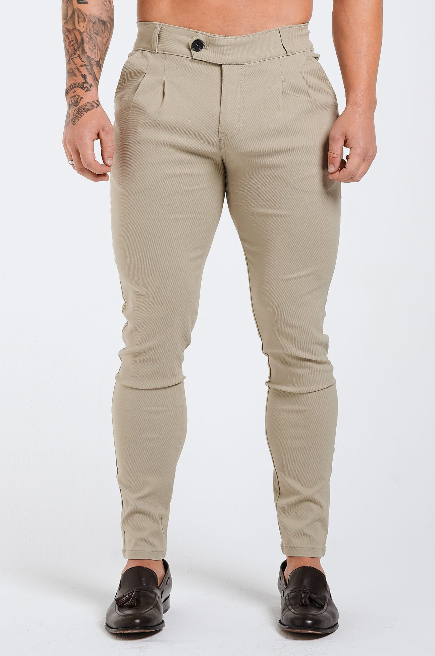 Legend London Trouser SLIM FIT TROUSER - MILITARY KHAKI