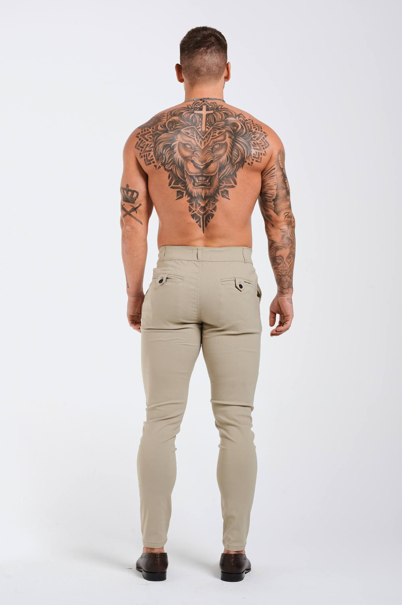 Legend London Trouser SLIM FIT TROUSER - MILITARY KHAKI