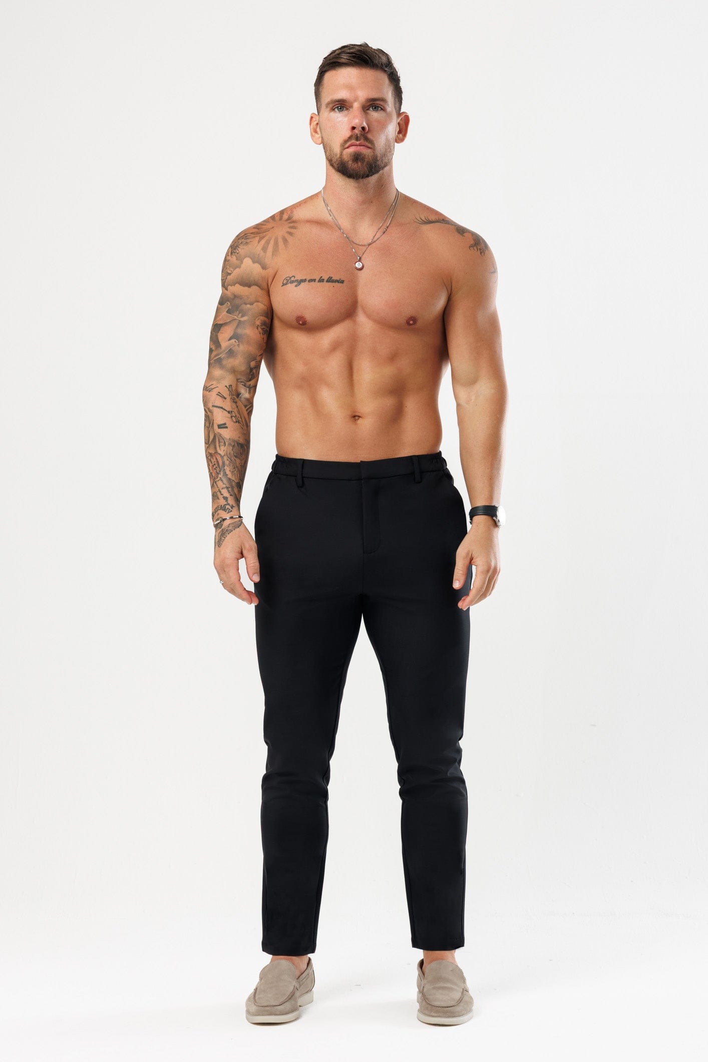HYBRID TROUSER - BLACK – Legend London